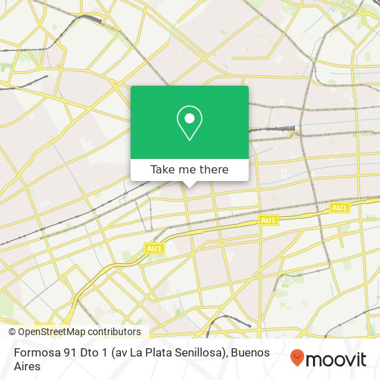 Formosa 91 Dto  1 (av  La Plata   Senillosa) map