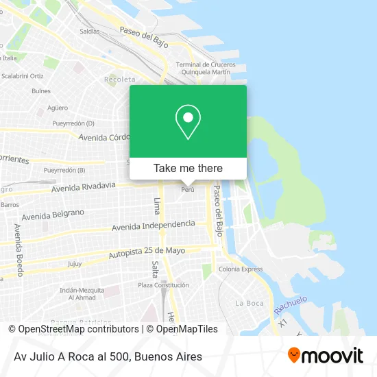 Mapa de Av  Julio A Roca  al 500