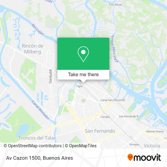 Av Cazon  1500 map