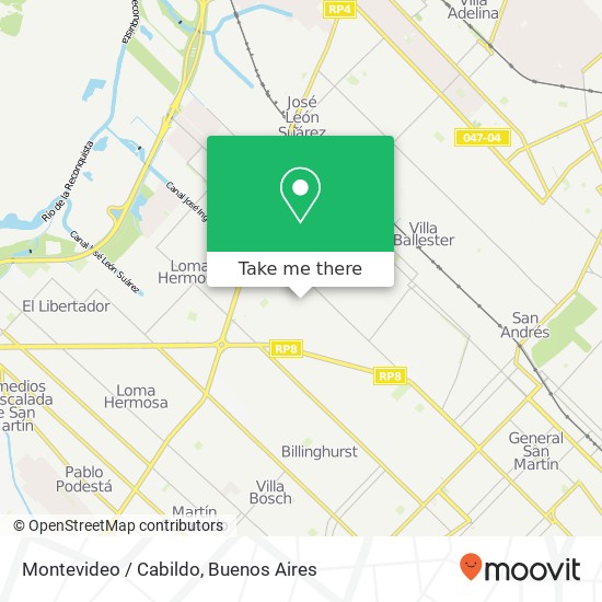 Montevideo / Cabildo map