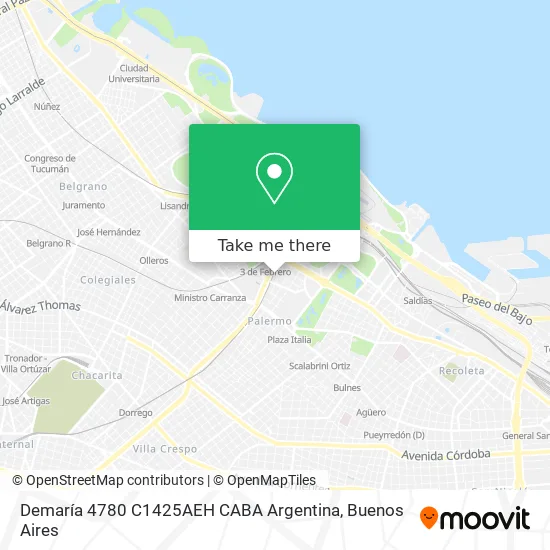 Mapa de Demaría 4780  C1425AEH CABA  Argentina