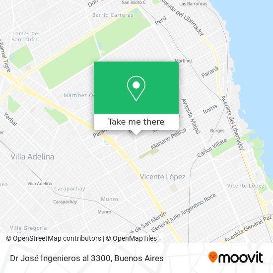 Dr  José Ingenieros al 3300 map
