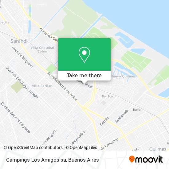 Campings-Los Amigos sa map