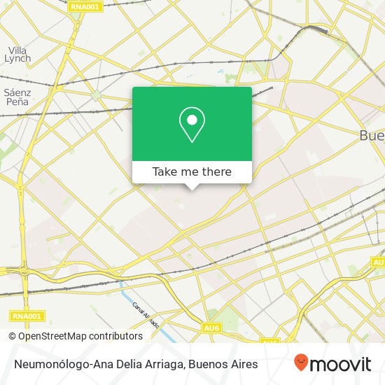 Neumonólogo-Ana Delia Arriaga map