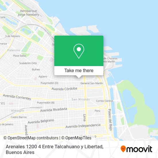 Mapa de Arenales 1200 4 Entre Talcahuano y Libertad