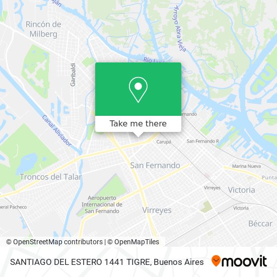 Mapa de SANTIAGO DEL ESTERO 1441  TIGRE