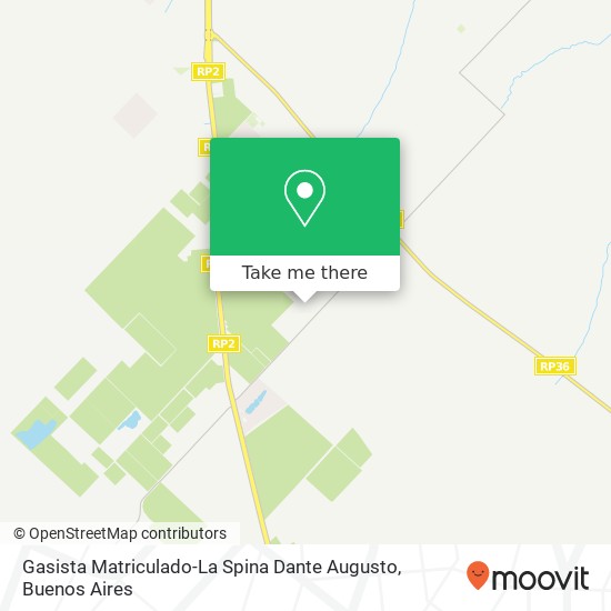 Gasista Matriculado-La Spina Dante Augusto map