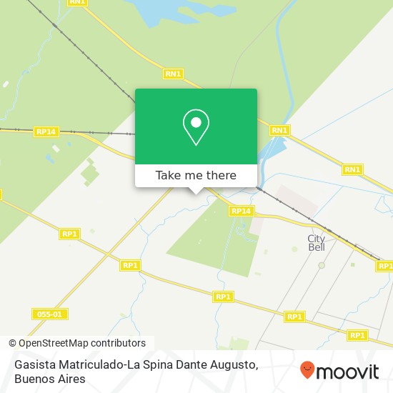 Gasista Matriculado-La Spina Dante Augusto map