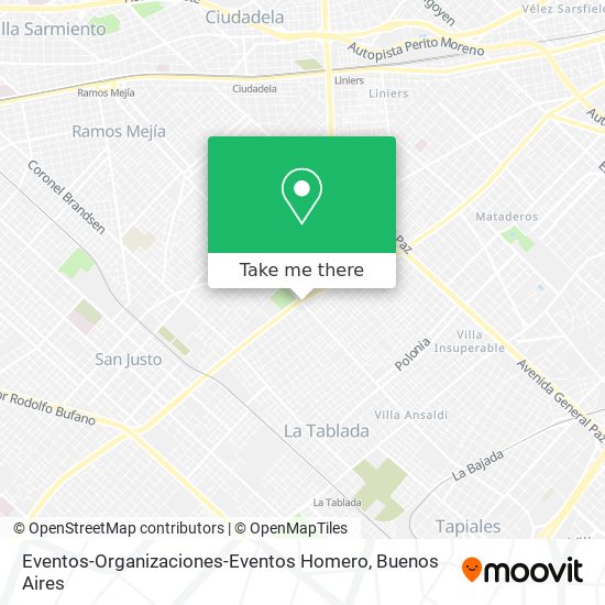 Mapa de Eventos-Organizaciones-Eventos Homero