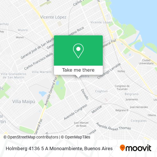 Holmberg 4136 5 A Monoambiente map