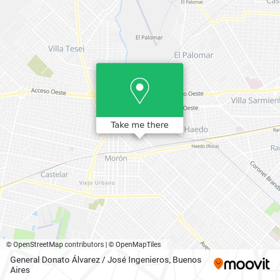 Mapa de General Donato Álvarez / José Ingenieros