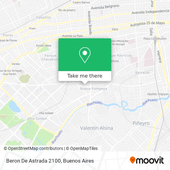 Beron De Astrada 2100 map