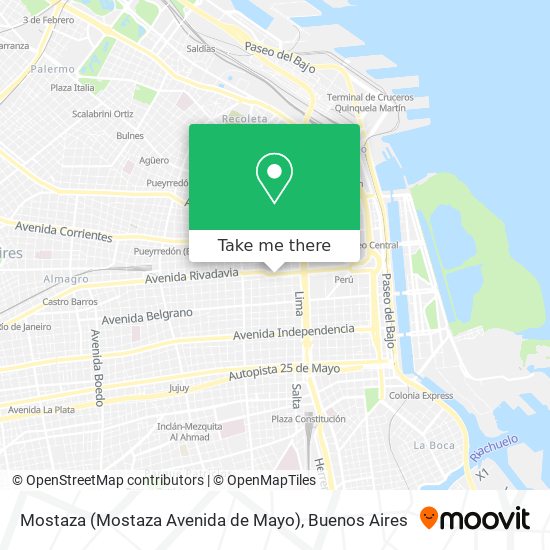 Mostaza (Mostaza Avenida de Mayo) map
