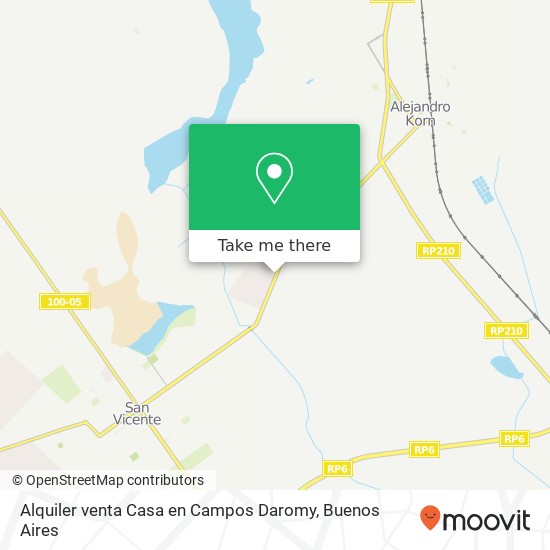 Mapa de Alquiler venta   Casa en Campos Daromy