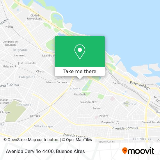 Avenida Cerviño 4400 map