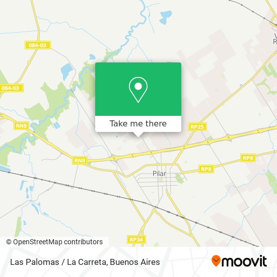 Las Palomas / La Carreta map