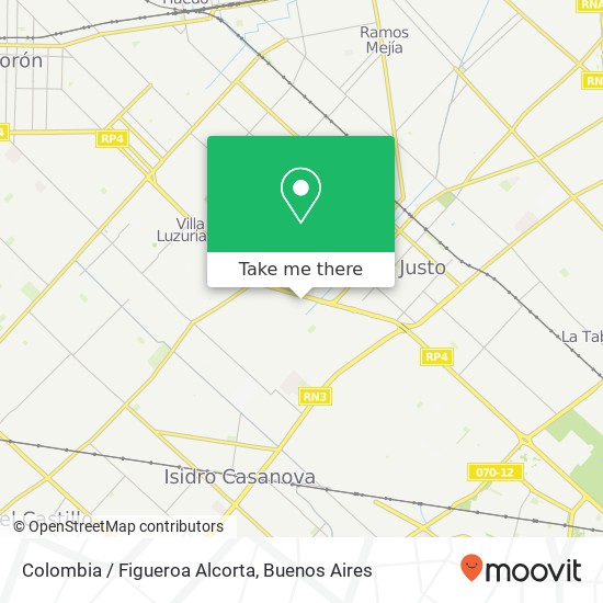 Colombia / Figueroa Alcorta map