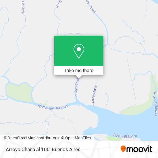 Arroyo Chana al 100 map