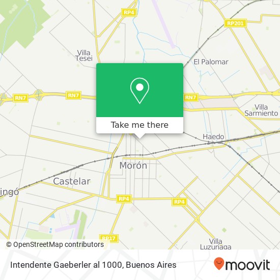 Intendente Gaeberler al 1000 map