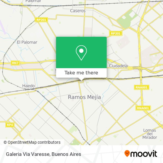 Galeria Via Varesse map