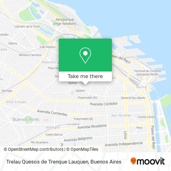 Mapa de Trelau Quesos de Trenque Lauquen