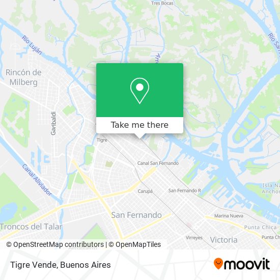 Tigre Vende map