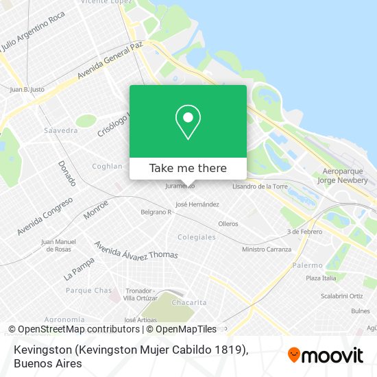 Mapa de Kevingston (Kevingston Mujer Cabildo 1819)