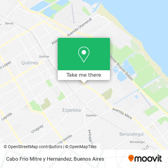 Mapa de Cabo Frio Mitre y Hernandez