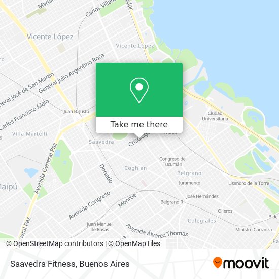 Mapa de Saavedra Fitness