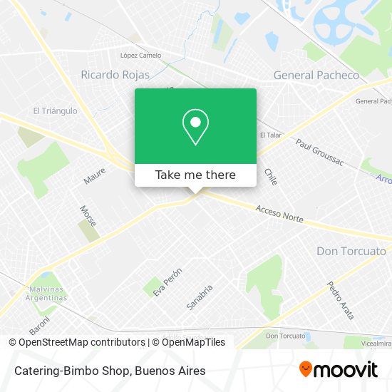 Catering-Bimbo Shop map