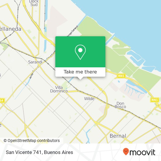 San Vicente 741 map