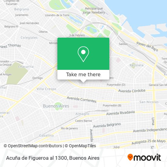 Acuña de Figueroa al 1300 map