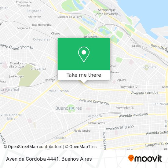 Avenida Cordoba 4441 map