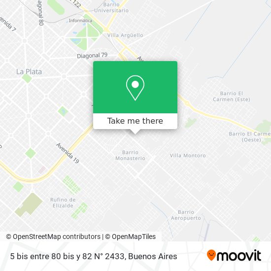 5 bis entre 80 bis y 82 N° 2433 map