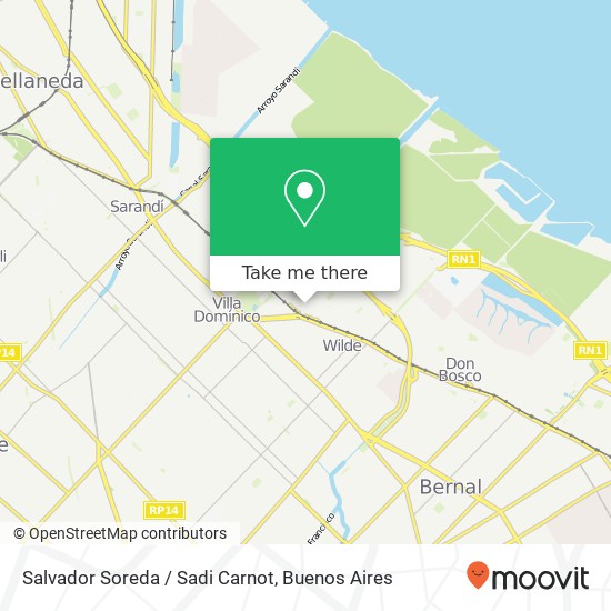 Mapa de Salvador Soreda / Sadi Carnot