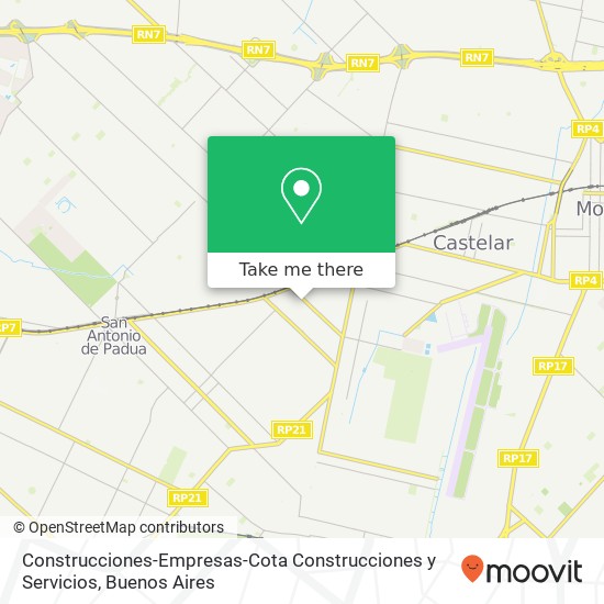 Mapa de Construcciones-Empresas-Cota Construcciones y Servicios