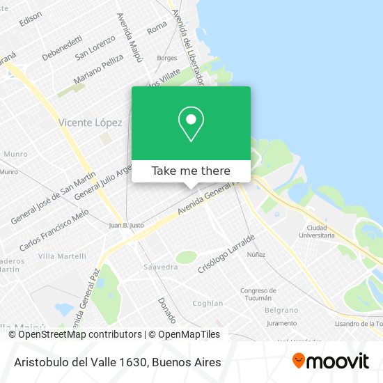 Aristobulo del Valle 1630 map