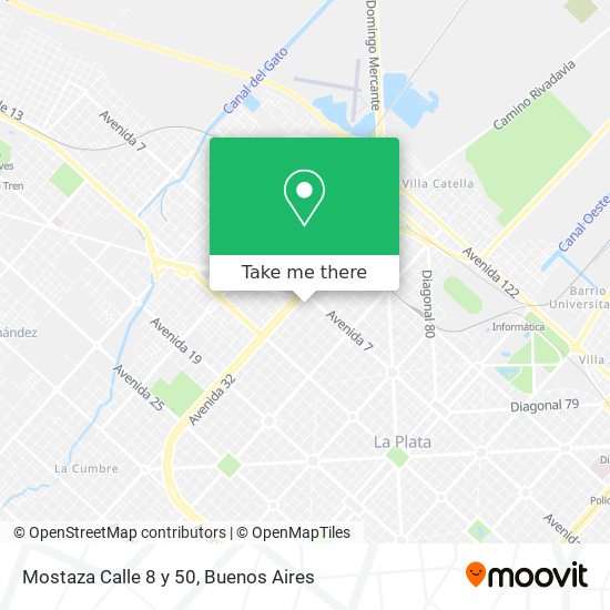 Mostaza Calle 8 y 50 map