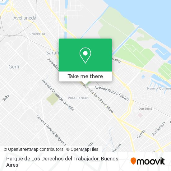 Parque de Los Derechos del Trabajador map