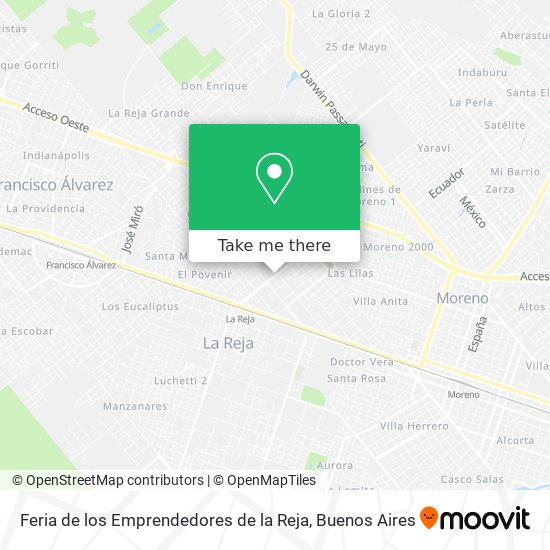 Feria de los Emprendedores de la Reja map