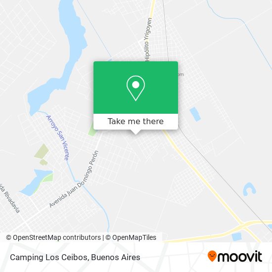 Camping Los Ceibos map