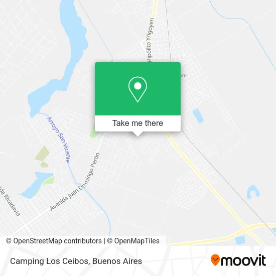 Camping Los Ceibos map