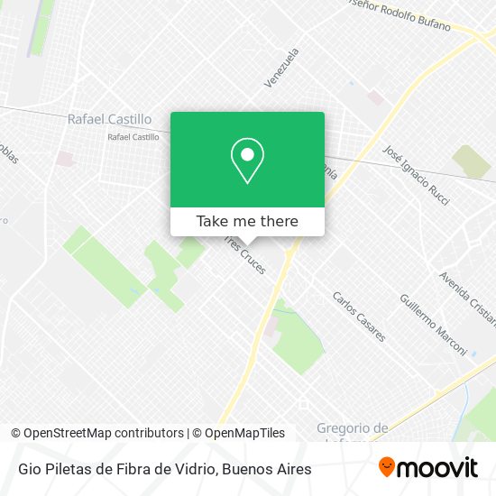 Gio Piletas de Fibra de Vidrio map