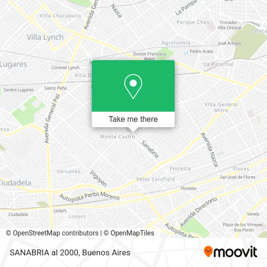 Mapa de SANABRIA al 2000