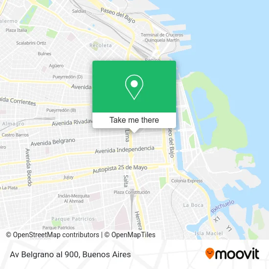 Av  Belgrano al 900 map
