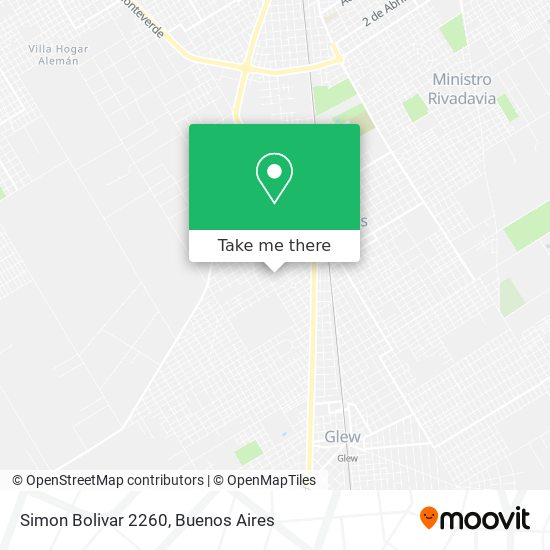 Simon Bolivar 2260 map