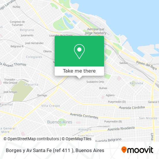 Borges y Av  Santa Fe (ref 411 ) map