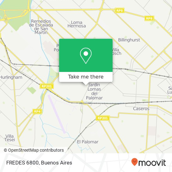 FREDES 6800 map