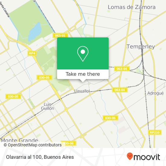 Olavarria al 100 map