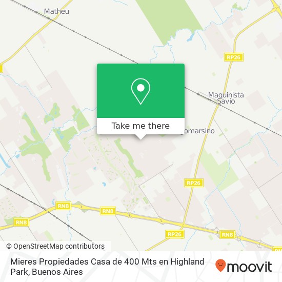 Mieres Propiedades   Casa de 400 Mts  en Highland Park map